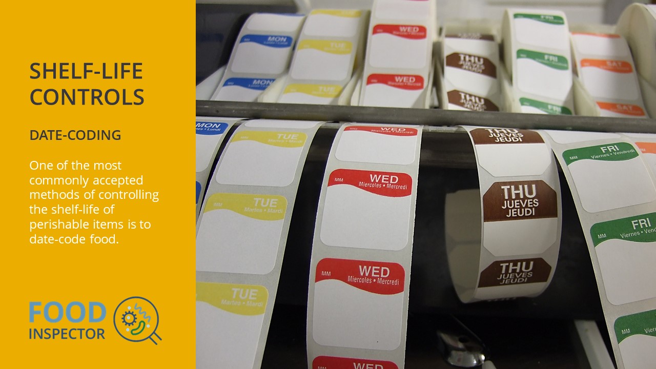 Date coding and shelf-life control in catering